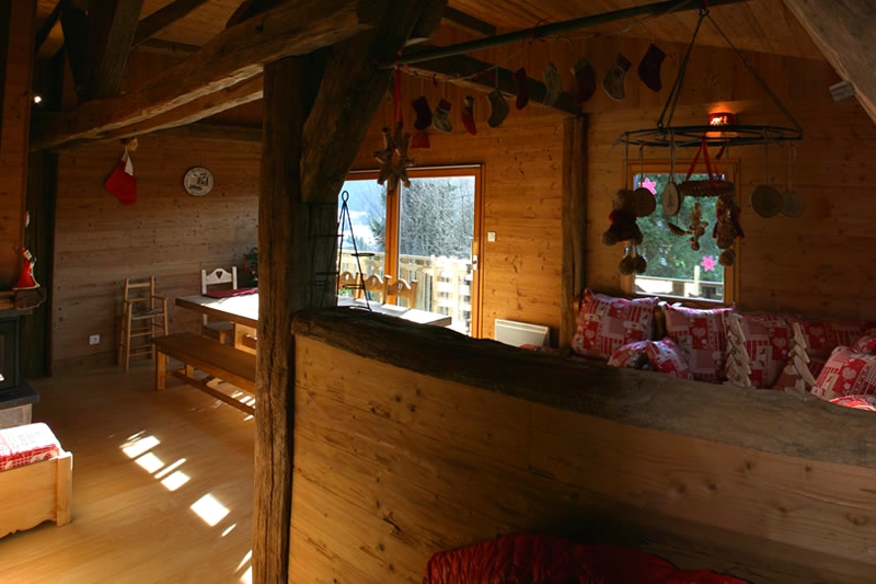 The living room seen from the entrance hall