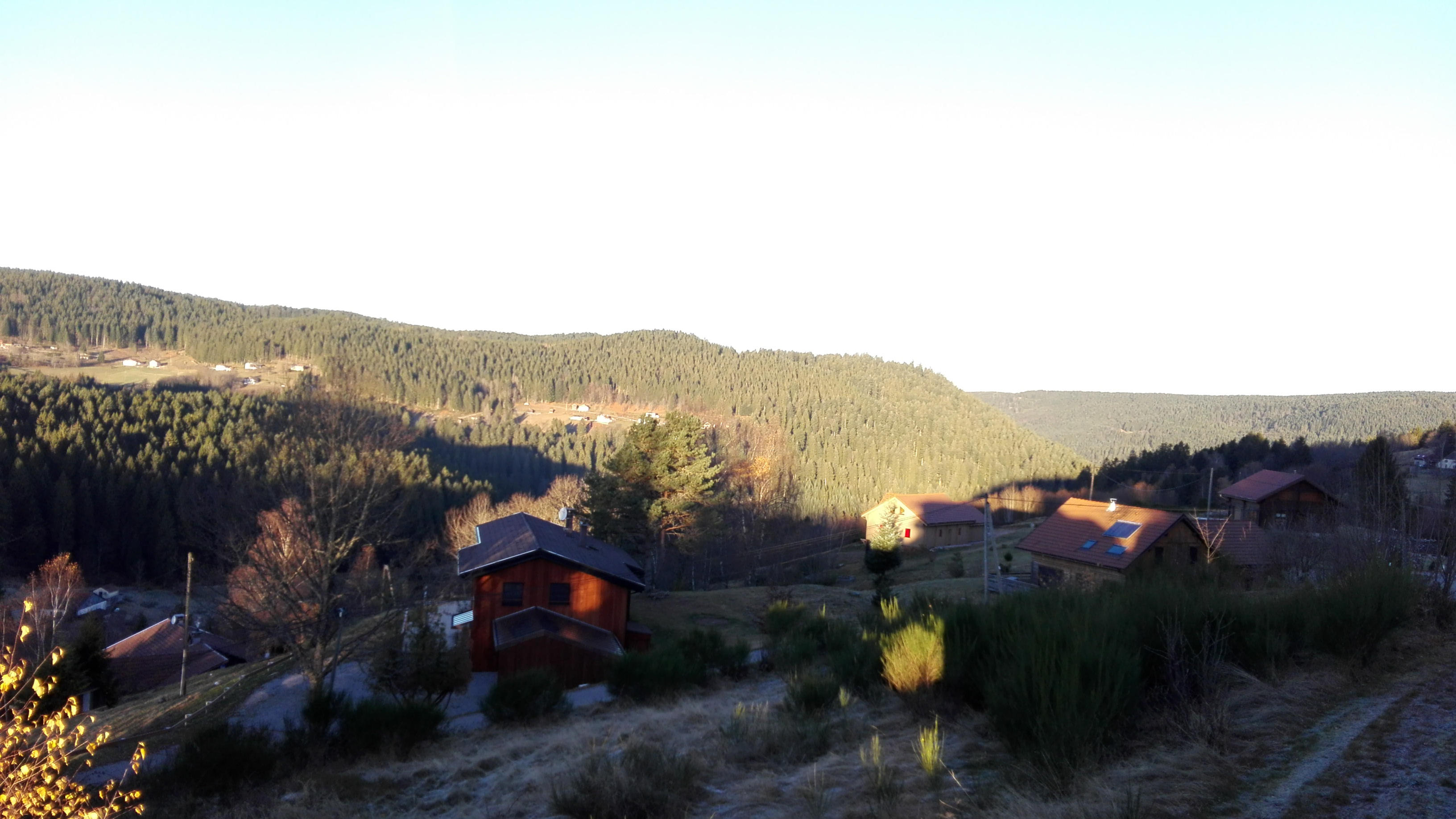 Neighbouring chalets as seen from the garden