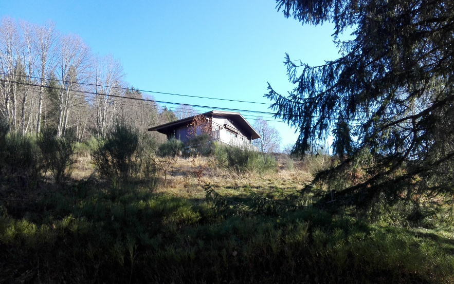 The chalet seen from a little below